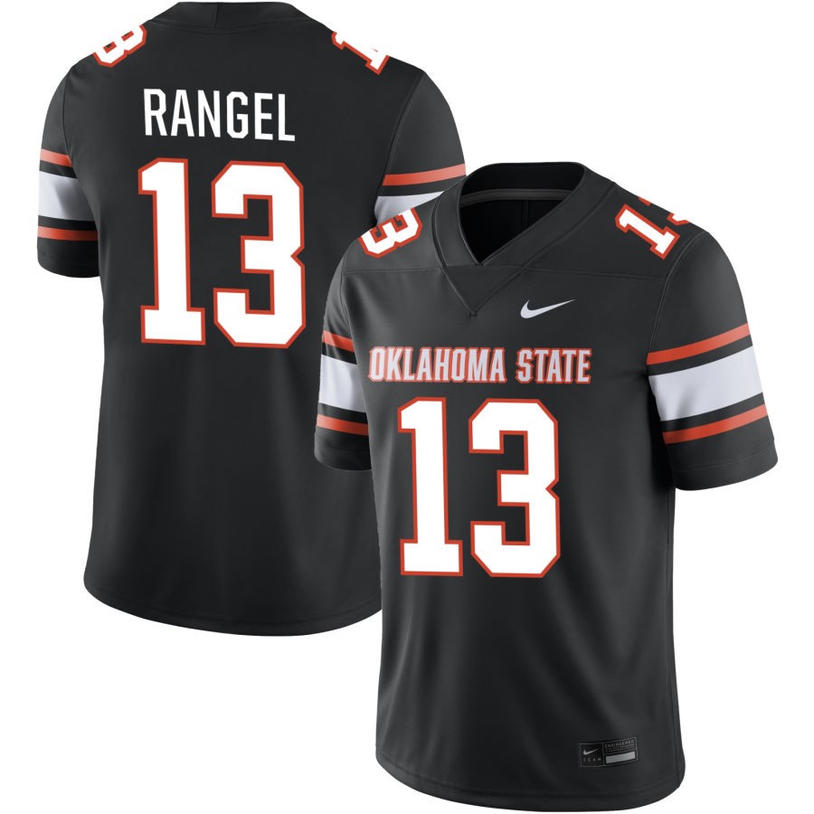 Garret Rangel Men's Nike  Black Oklahoma State Cowboys  Alternate NIL Pick-A-Player Game Jersey