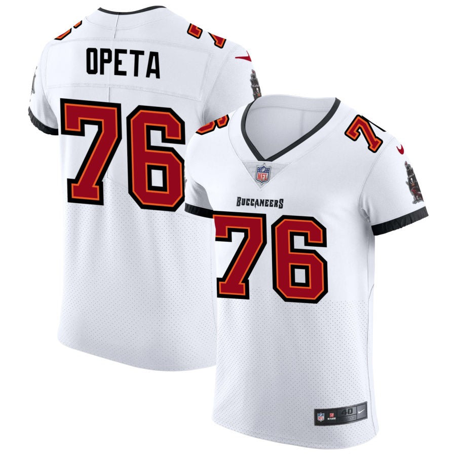 Sua Opeta Men's Nike White Tampa Bay Buccaneers Vapor Elite Custom Jersey