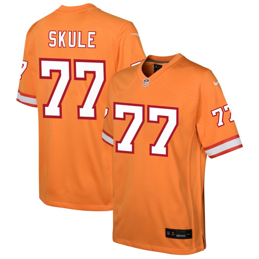 Justin Skule Youth Nike Orange Tampa Bay Buccaneers Custom Throwback Game Jersey