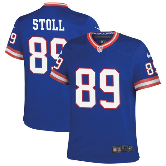 Jack Stoll Youth Nike Royal New York Giants Classic Custom Game Jersey