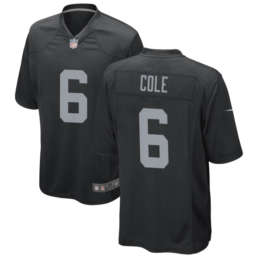 AJ Cole Men's Nike Black Las Vegas Raiders Custom Game Jersey