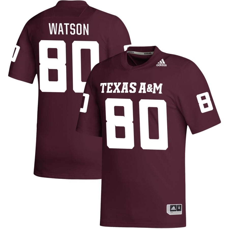 Wesley Watson Men's adidas Maroon Texas A&M Aggies Pick-A-Player NIL Replica Football Jersey