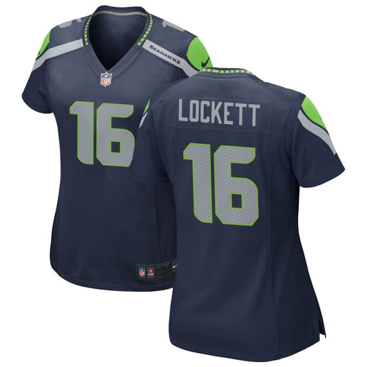 Tyler Lockett Women's Nike College Navy Seattle Seahawks Custom Game Jersey