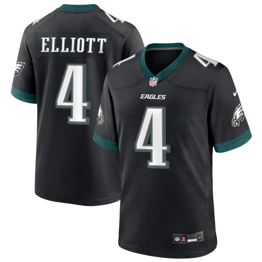 Jake Elliott Men's Nike Black Philadelphia Eagles Alternate Custom Game Jersey