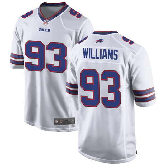 DeShawn Williams Men's Nike White Buffalo Bills Custom Game Jersey