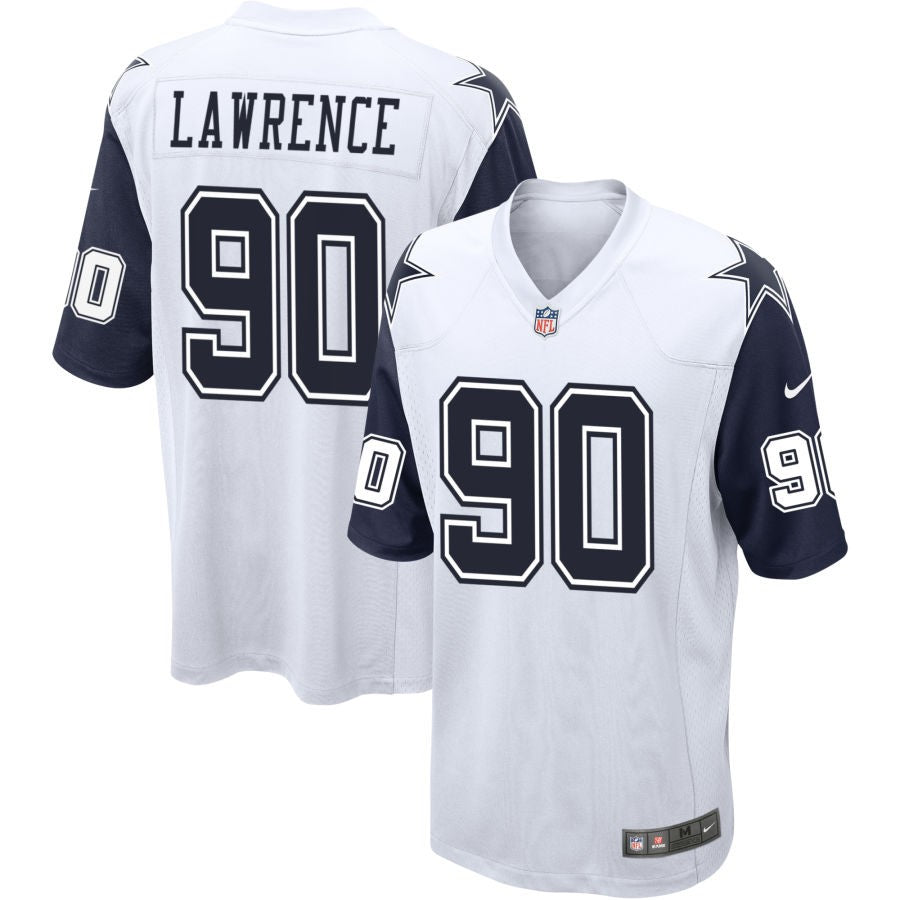 DeMarcus Lawrence Men's Nike  White Dallas Cowboys Alternate Custom Game Jersey