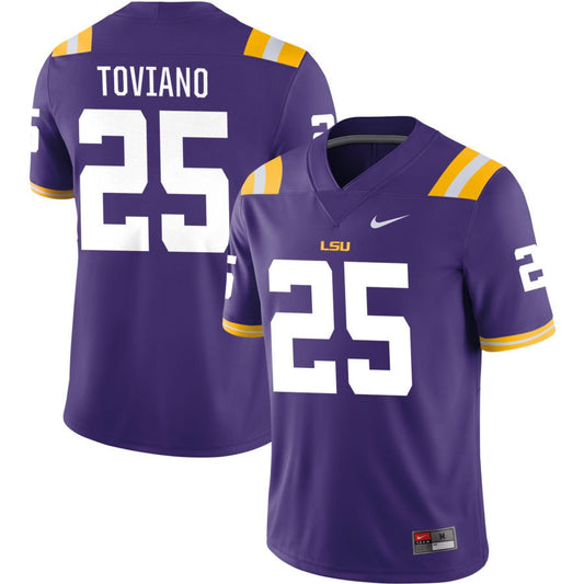 Javien Toviano Men's Nike Purple LSU Tigers Pick-A-Player NIL Replica Football Jersey