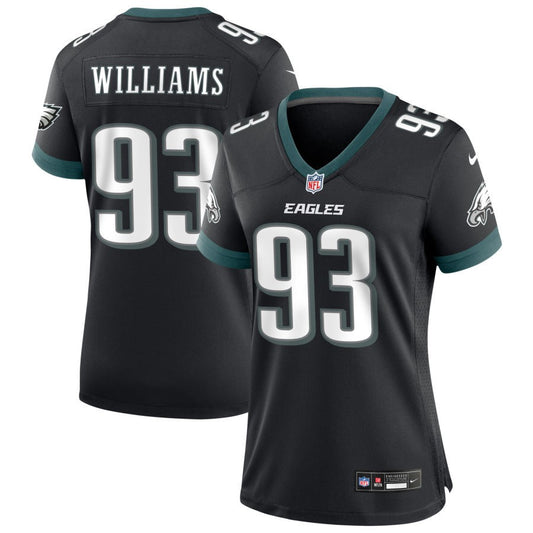 Milton Williams Women's Nike Black Philadelphia Eagles Alternate Custom Game Jersey