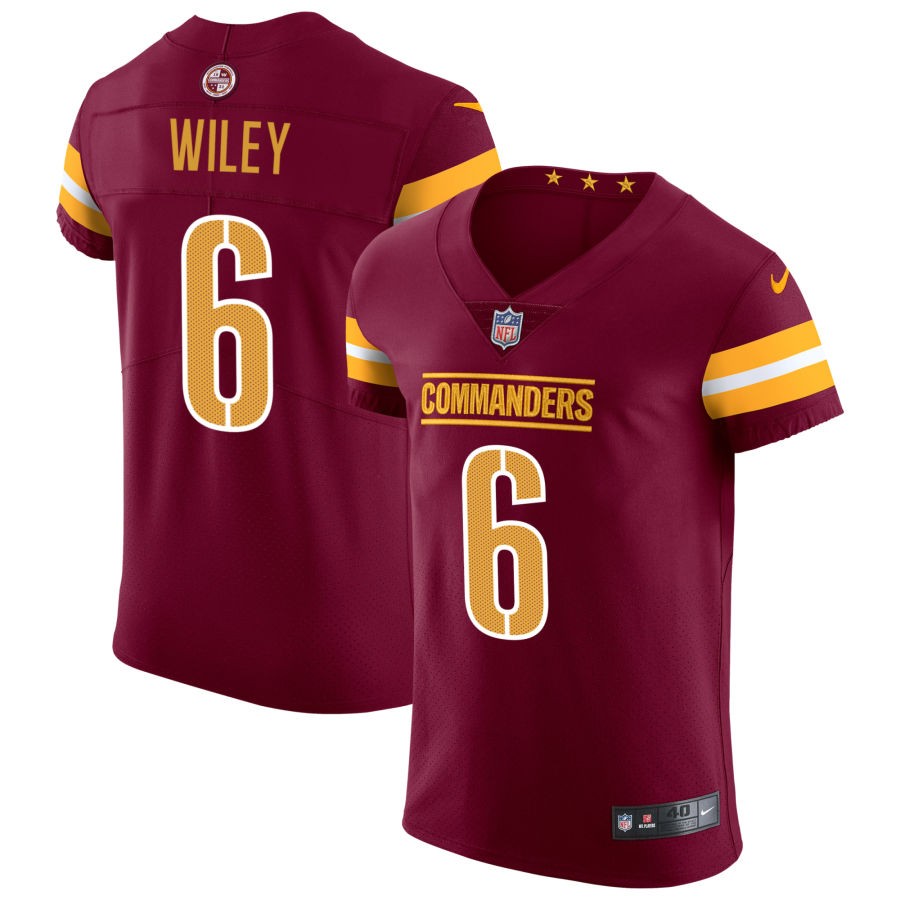 Michael Wiley Men's Nike Burgundy Washington Commanders Vapor Untouchable Elite Custom Jersey