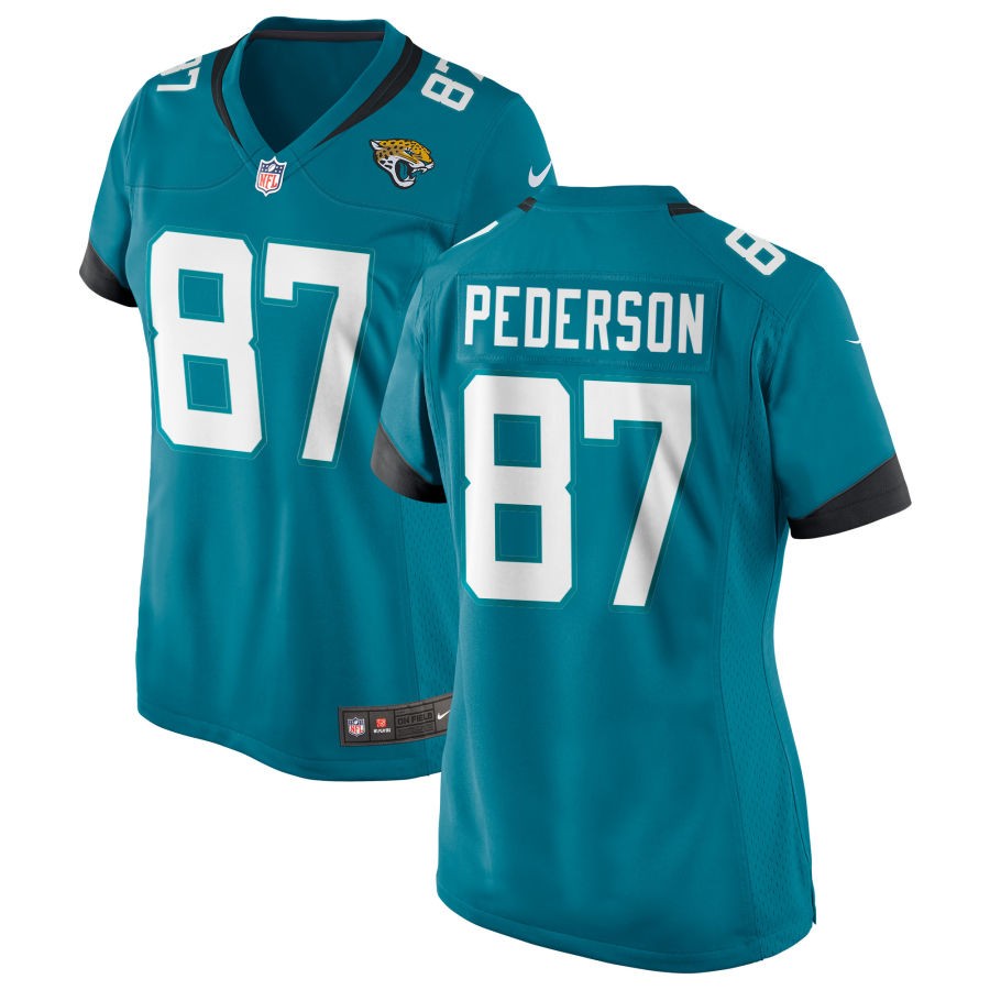 Josh Pederson Women's Nike Teal Jacksonville Jaguars Alternate Custom Game Jersey