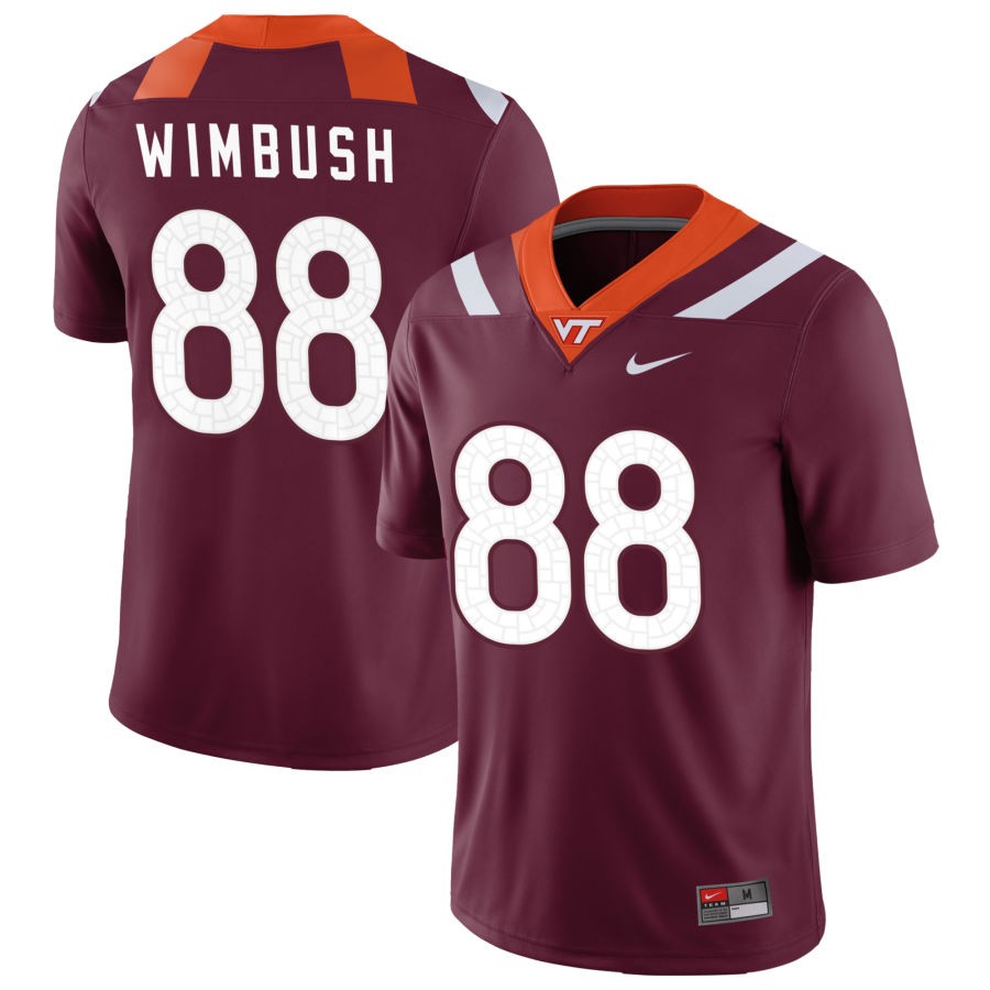 Zeke Wimbush Men's Nike Maroon Virginia Tech Hokies Pick-A-Player NIL Replica Football Jersey