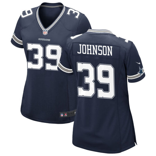 Emany Johnson Women's Nike Navy Dallas Cowboys Custom Game Jersey