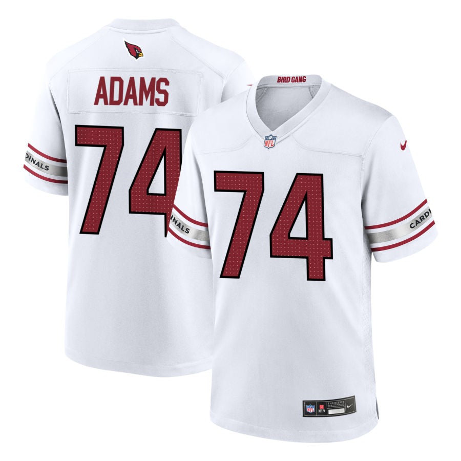 Isaiah Adams Men's Nike White Arizona Cardinals Custom Game Jersey