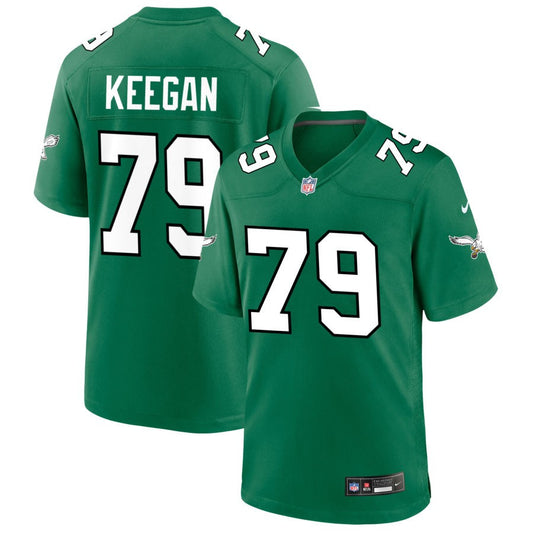 Trevor Keegan Men's Nike Kelly Green Philadelphia Eagles Alternate Custom Game Jersey