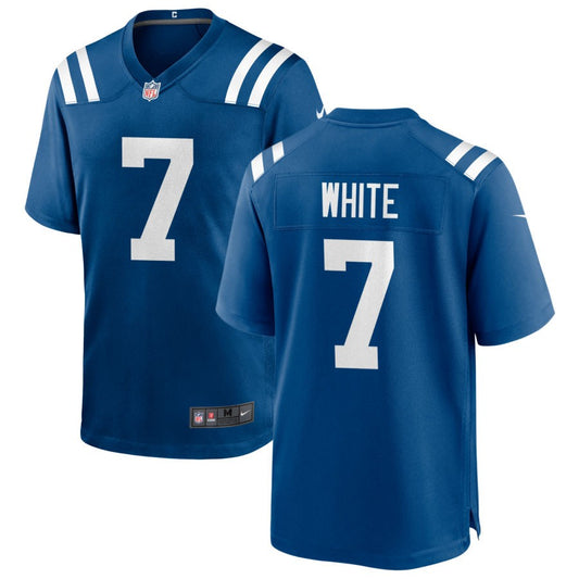 Xavier White Men's Nike Indianapolis Colts Royal Custom Game Jersey