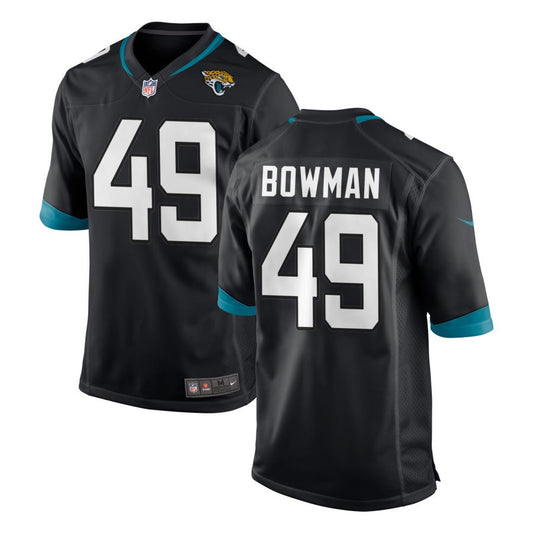 Shawn Bowman Youth Nike Black Jacksonville Jaguars Custom Team Color Game Jersey