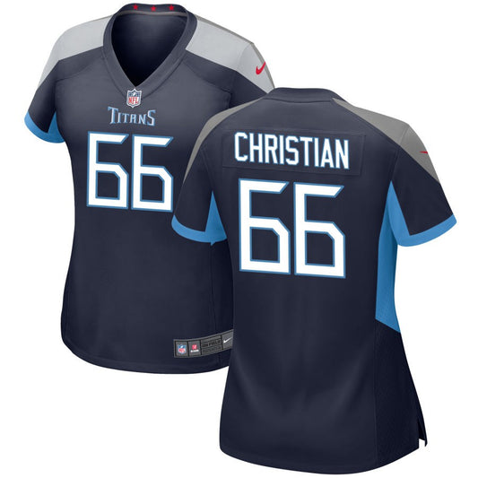 Geron Christian Women's Nike Navy Tennessee Titans Custom Game Jersey