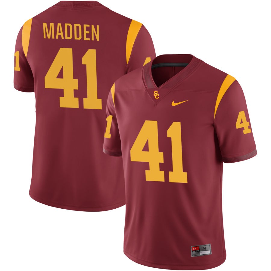 Garrison Madden Men's Nike Crimson USC Trojans Pick-A-Player NIL Replica Football Jersey