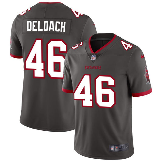 Kalen DeLoach Men's Nike Pewter Tampa Bay Buccaneers Vapor Untouchable Elite Custom Alternate Jersey