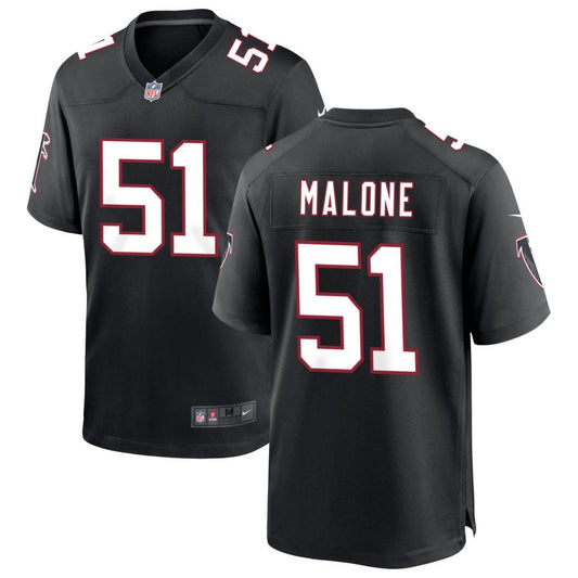 DeAngelo Malone Men's Nike Black Atlanta Falcons Throwback Custom Game Jersey