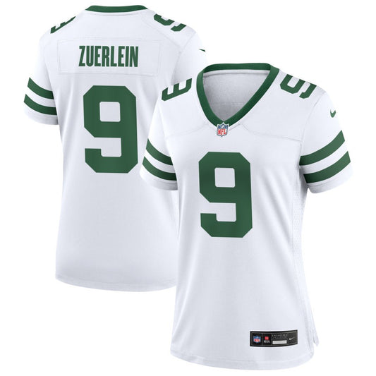 Greg Zuerlein Women's Nike  Legacy White New York Jets Custom Game Jersey