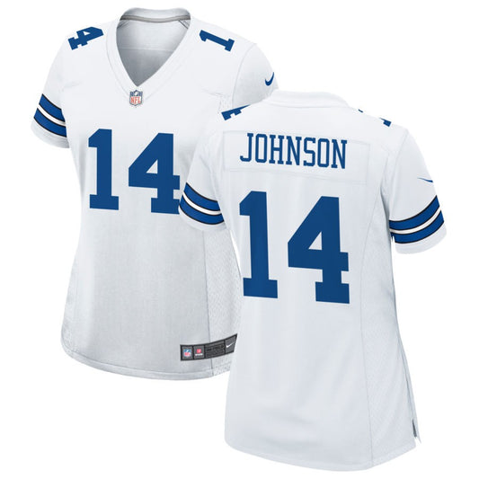 Cam Johnson Women's Nike White Dallas Cowboys Custom Game Jersey