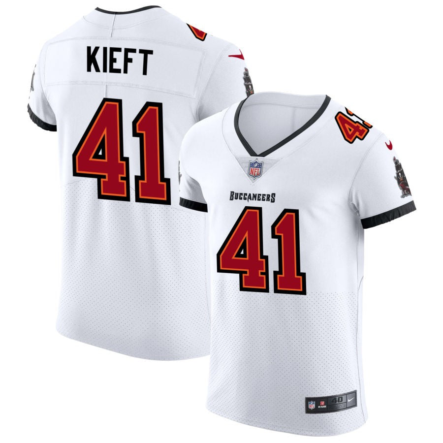 Ko Kieft Men's Nike White Tampa Bay Buccaneers Vapor Elite Custom Jersey