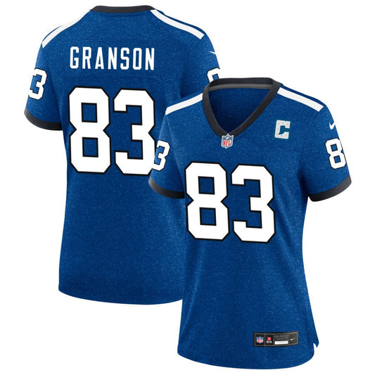 Kylen Granson Women's Nike Royal Indianapolis Colts Indiana Nights Alternate Custom Game Jersey