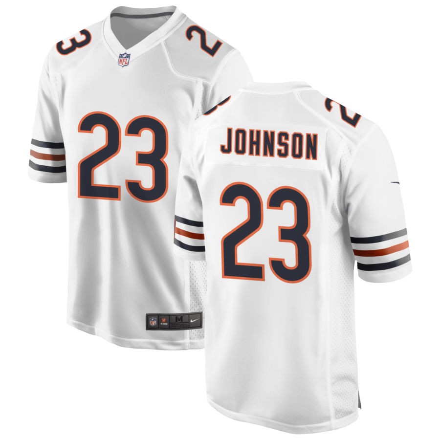 Roschon Johnson Men's Nike White Chicago Bears Custom Game Jersey