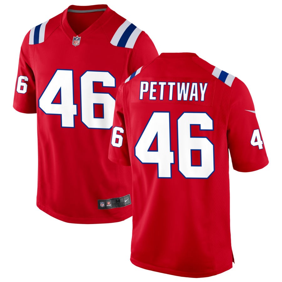 La'Michael Pettway Men's Nike Red New England Patriots Alternate Custom Jersey