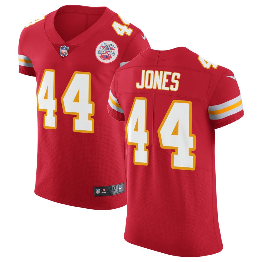 Cam Jones Men's Nike Red Kansas City Chiefs Vapor Untouchable Custom Elite Jersey