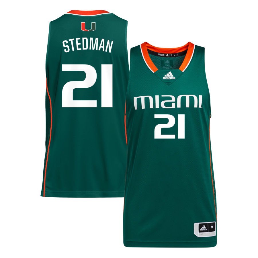 Ally Stedman Unisex adidas Green Miami Hurricanes Pick-A-Player NIL Women's Basketball Jersey