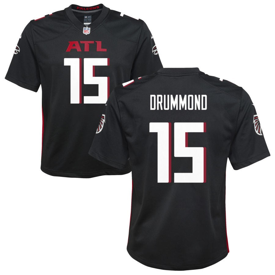 Dylan Drummond Youth Nike Black Atlanta Falcons Custom Game Jersey