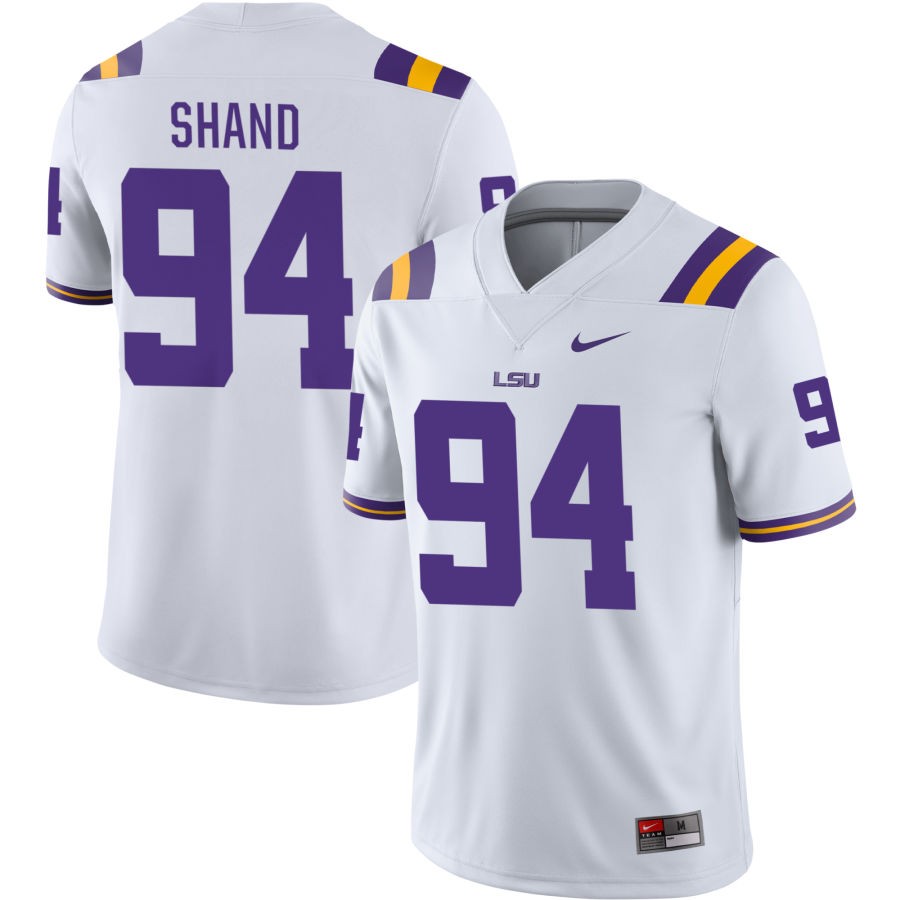 Paris Shand Men's Nike White LSU Tigers Pick-A-Player NIL Replica Football Jersey