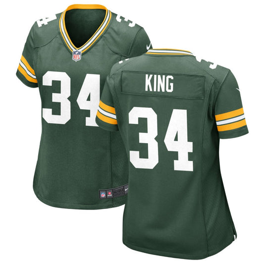 Kalen King Women's Nike Green Green Bay Packers Custom Game Jersey