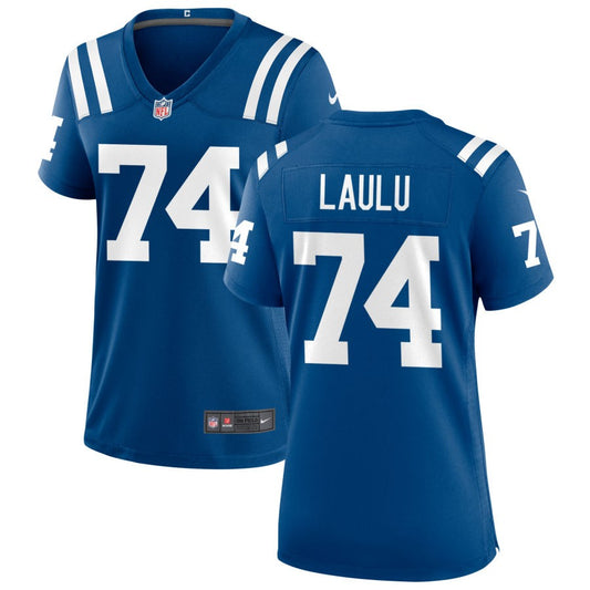 Jonah Laulu Women's Nike Indianapolis Colts Royal Custom Game Jersey