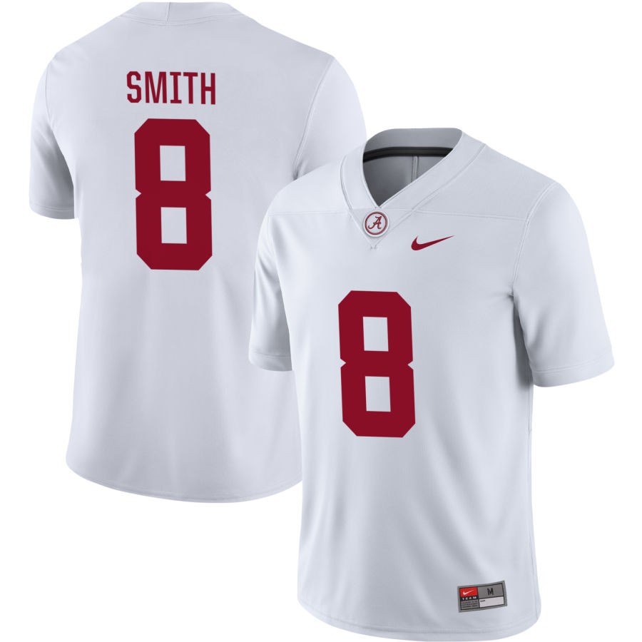 DeVonta Smith Men's Nike White Alabama Crimson Tide Pick-A-Player NIL Replica Football Jersey