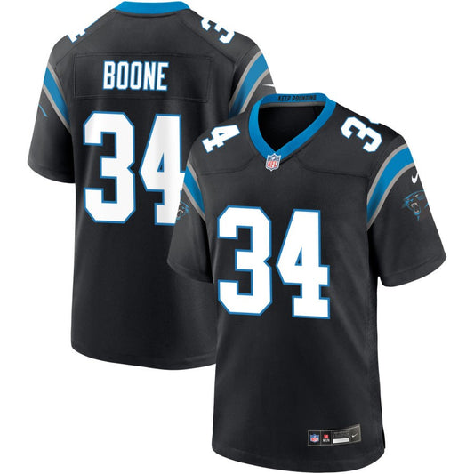 Mike Boone Men's Nike Black Carolina Panthers Custom Game Jersey