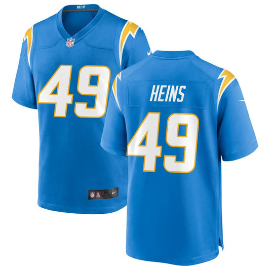 Zach Heins Men's Nike Powder Blue Los Angeles Chargers Custom Game Jersey