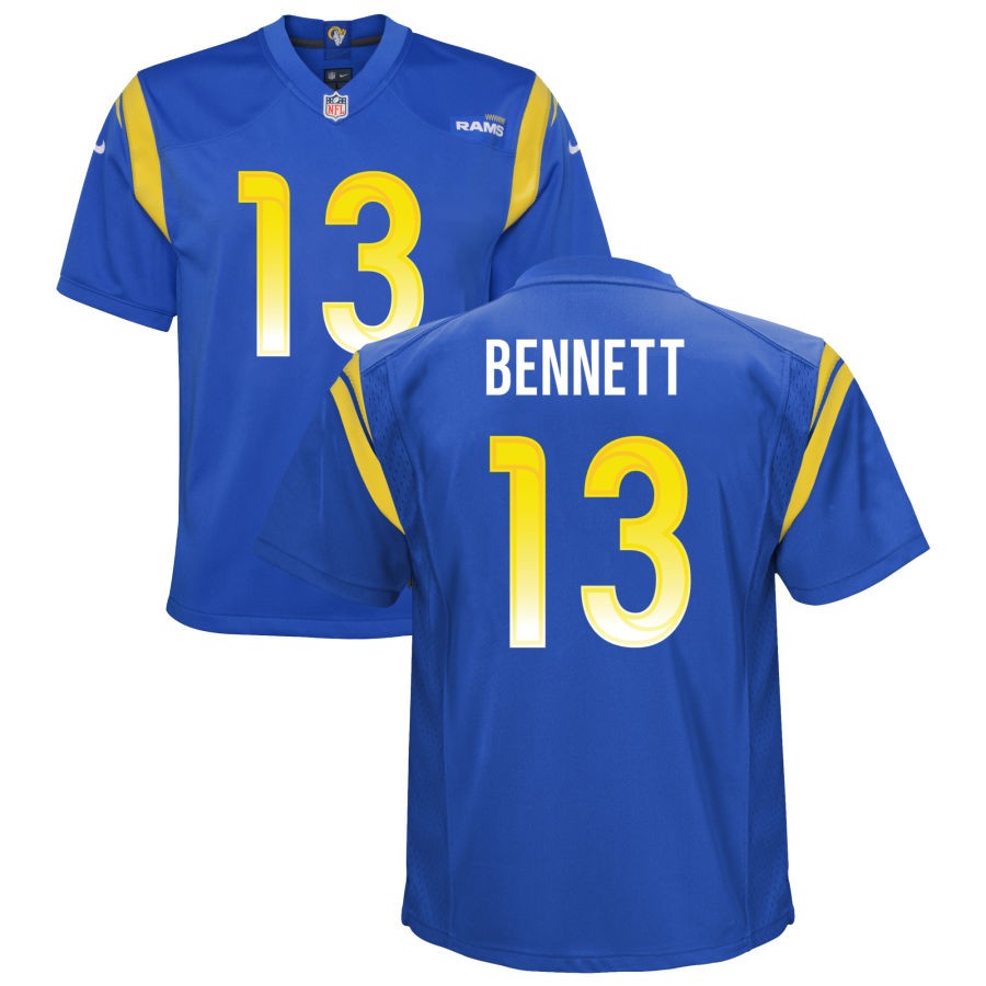 Stetson Bennett Youth Nike Royal Los Angeles Rams Custom Game Jersey