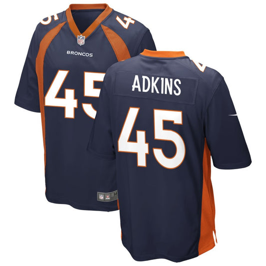 Nate Adkins Youth Nike Navy Denver Broncos Game Custom Jersey