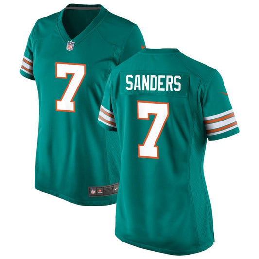 Jason Sanders Women's Nike Aqua Miami Dolphins Alternate Custom Game Jersey