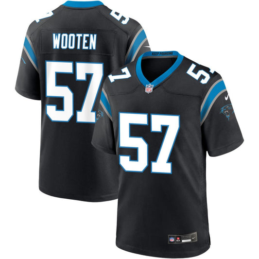 Chandler Wooten Men's Nike Black Carolina Panthers Custom Game Jersey