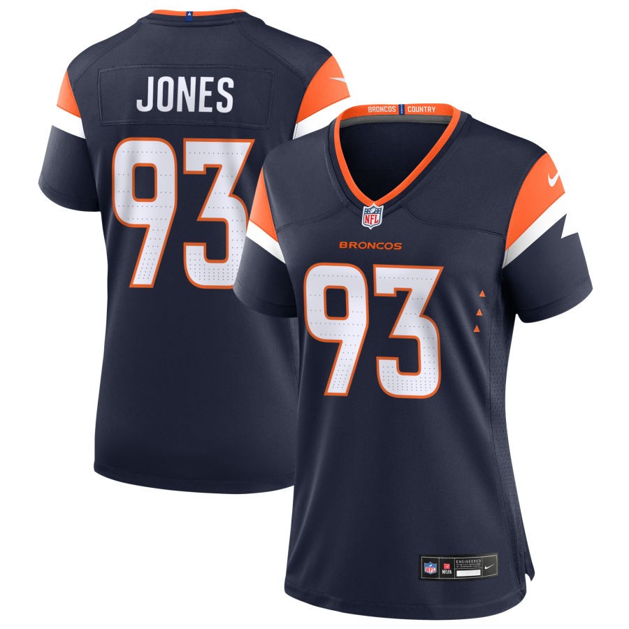 D.J. Jones Women's Nike  Navy Denver Broncos Alternate Custom Game Jersey