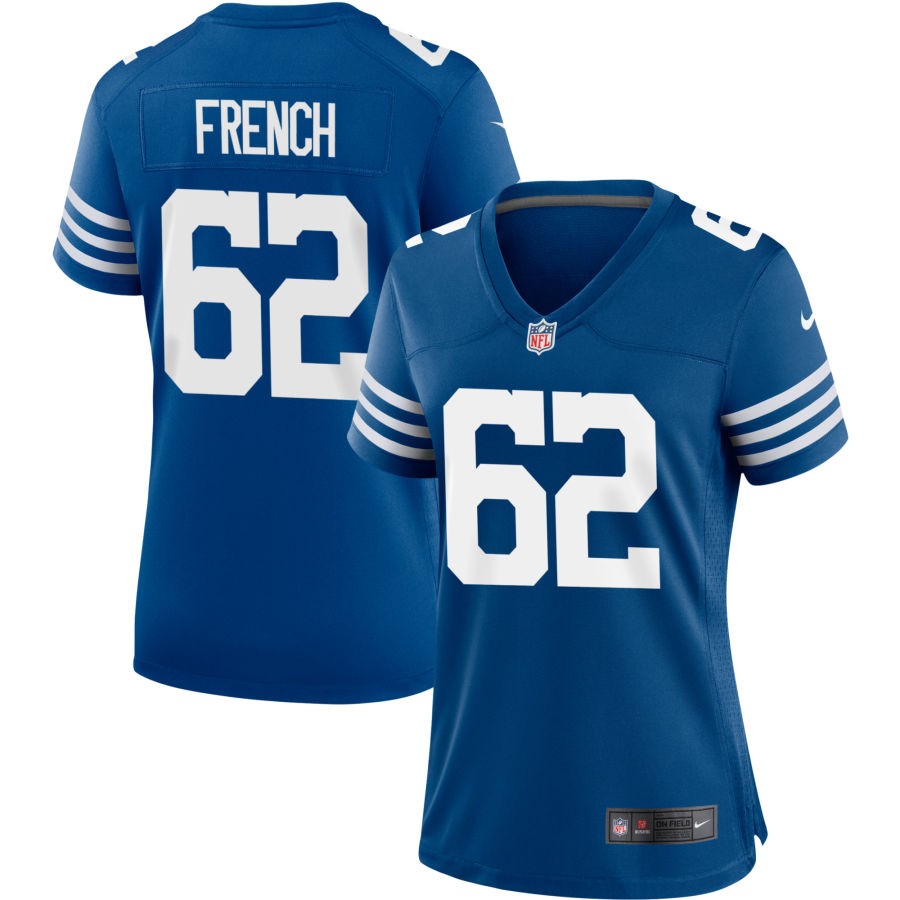 Wesley French Women's Nike Royal Indianapolis Colts Alternate Custom Jersey