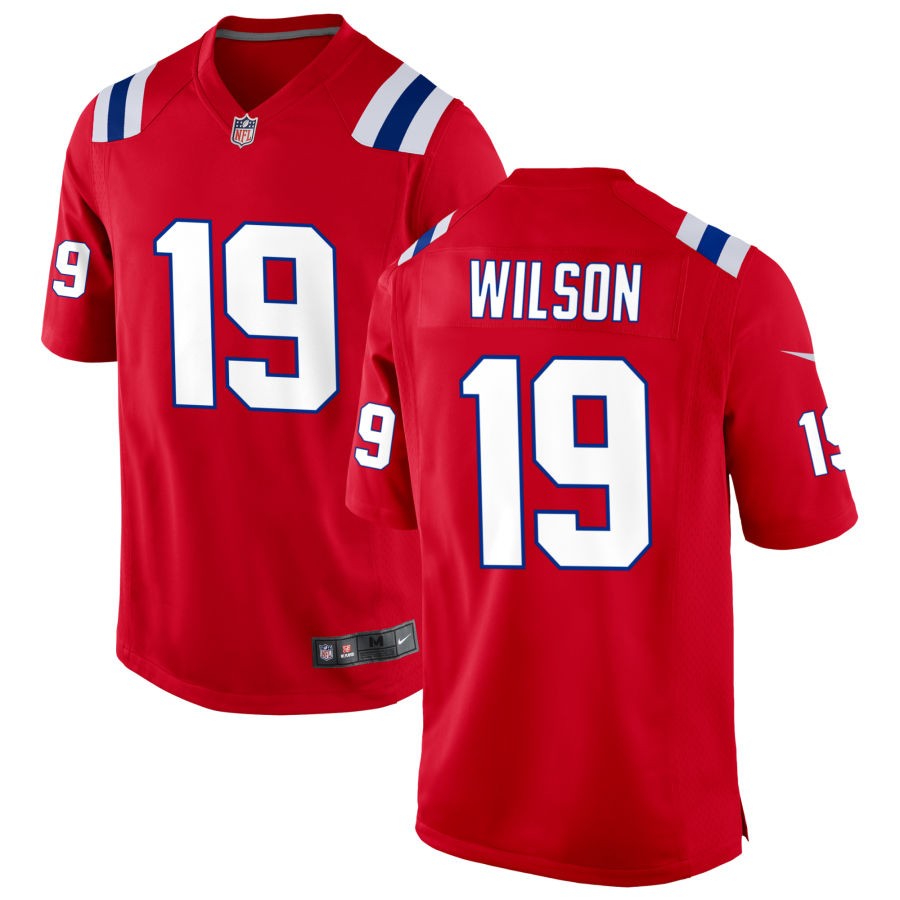 Marco Wilson Men's Nike Red New England Patriots Alternate Custom Jersey