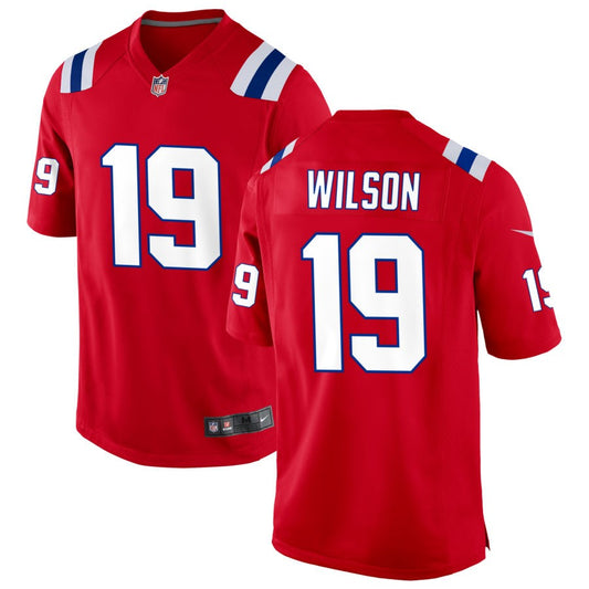 Marco Wilson Men's Nike Red New England Patriots Alternate Custom Jersey