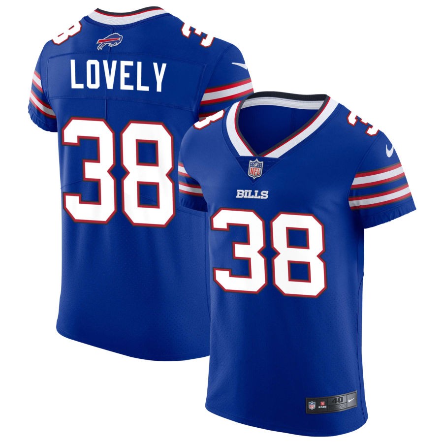 Keni-H Lovely Men's Nike Royal Buffalo Bills Vapor Elite Custom Jersey