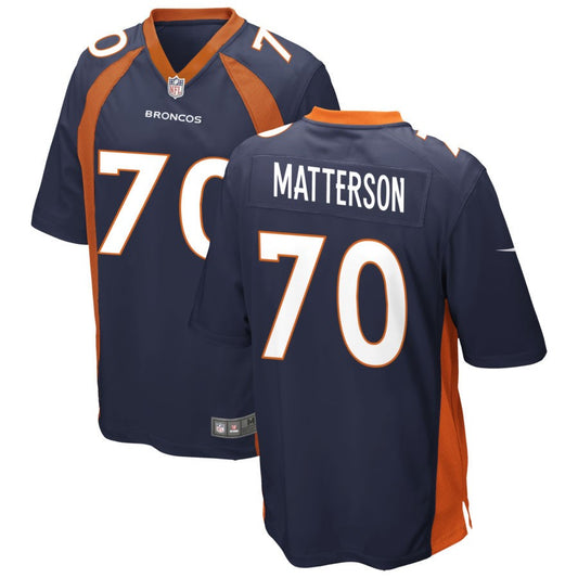 Brandon Matterson Men's Nike Navy Denver Broncos Alternate Custom Game Jersey