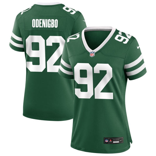 Ifeadi Odenigbo Women's Nike  Legacy Green New York Jets Custom Game Jersey